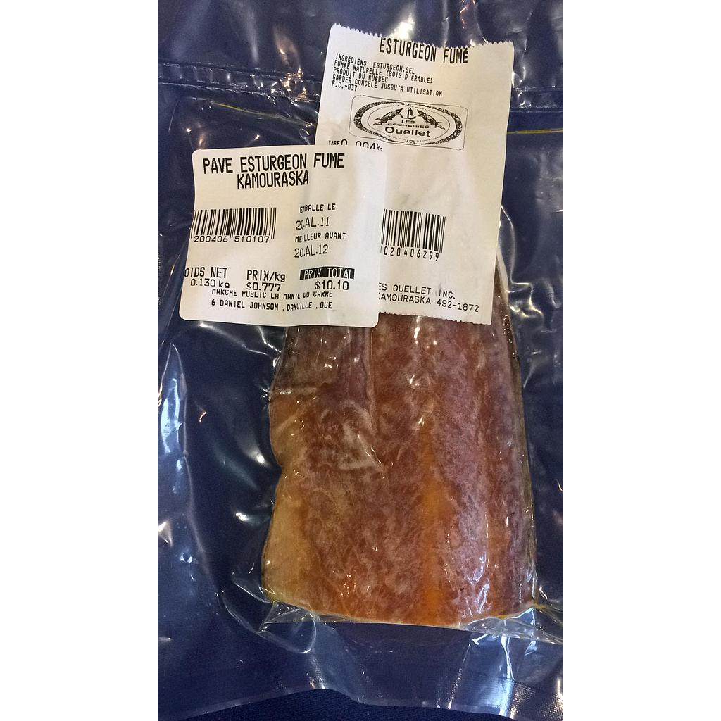 Esturgeon fumé de Kamouraska    Poissonnerie Cowie   /livre