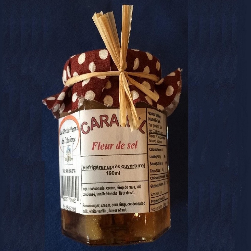 caramel fleur de sel   Petite ferme de l'auberge   /190ml