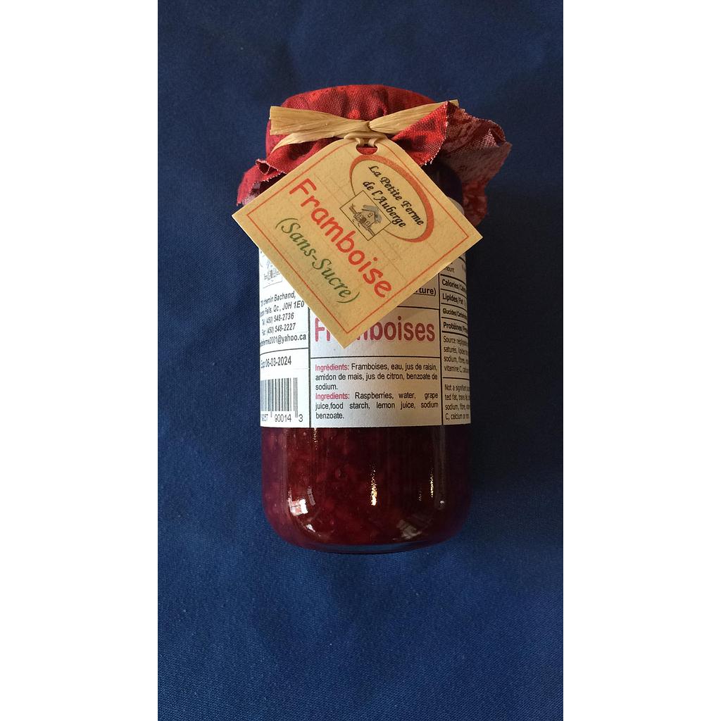 tartinade framboises sans sucre   Petite ferme de l'auberge   /250ml