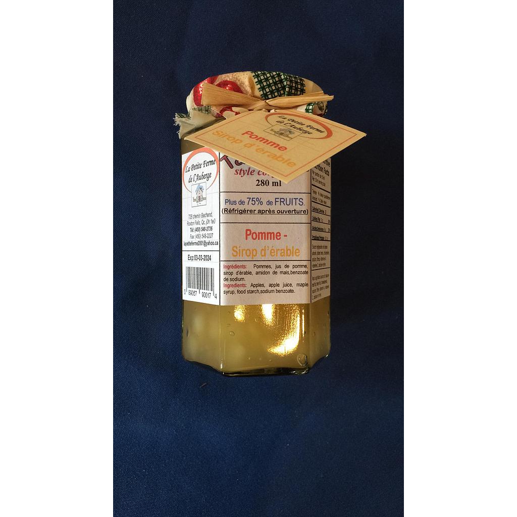 tartinade pommes, sirop d'érable   Petite ferme de l'auberge   /280ml