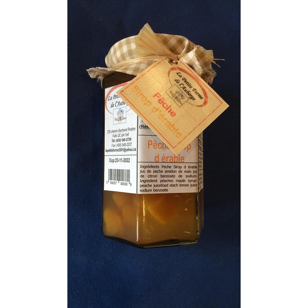 tartinade pêches, sirop d'érable   Petite ferme de l'auberge   /280ml