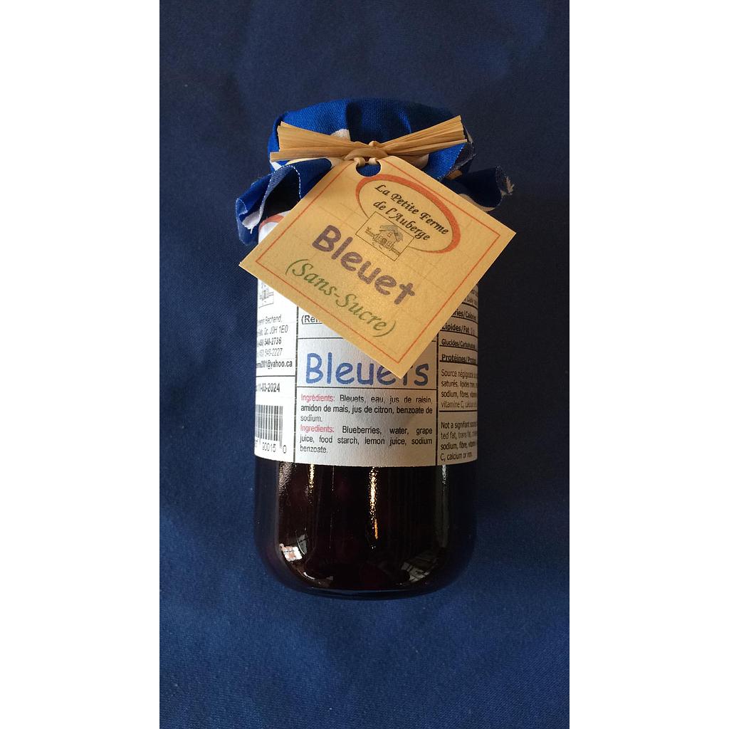 tartinade bleuets sans sucre   Petite ferme de l'auberge   /250ml