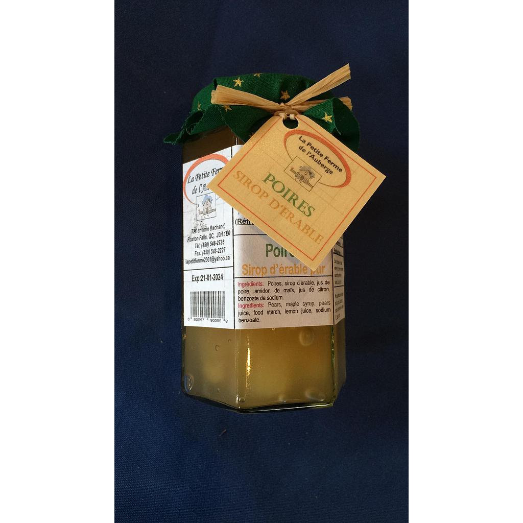 tartinade poires, sirop d'érable   Petite ferme de l'auberge   /280ml